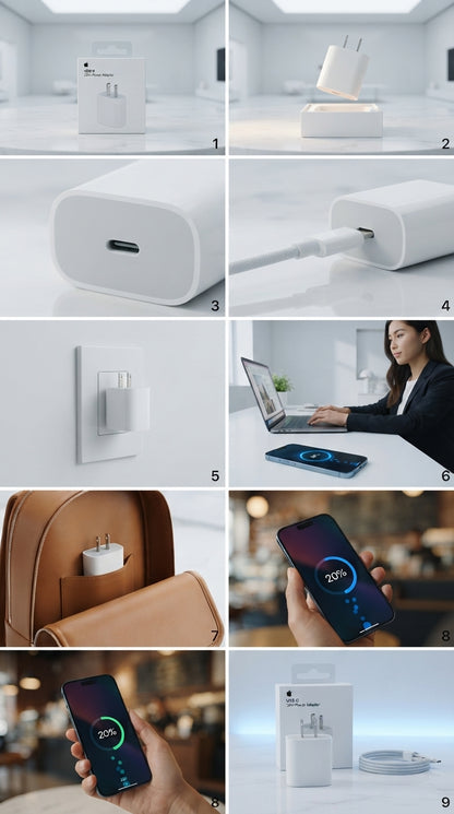 Cargador Adaptador Apple 20w USB-C