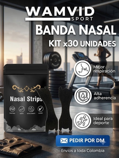 Bandas Nasales Adhesivas x30 NEGRO