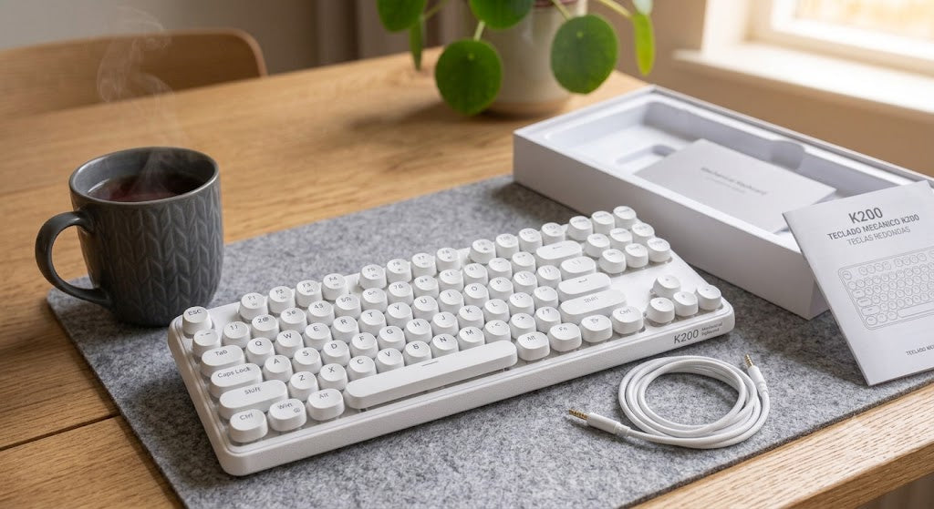 TECLADO MECANICO K200 TECLAS REDONDAS